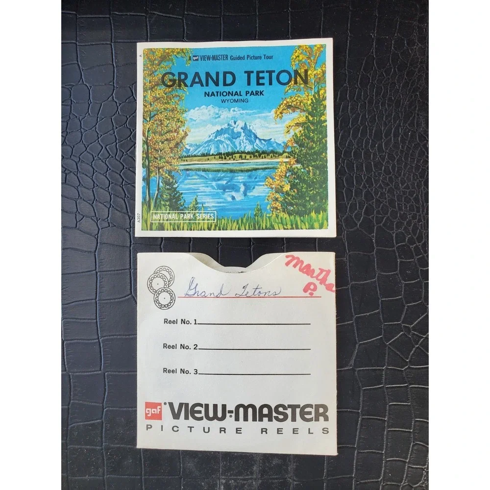 Vintage • View Master 3-D Tour- Grand Teton National‎ Park - 3 Reels/21 Pictures